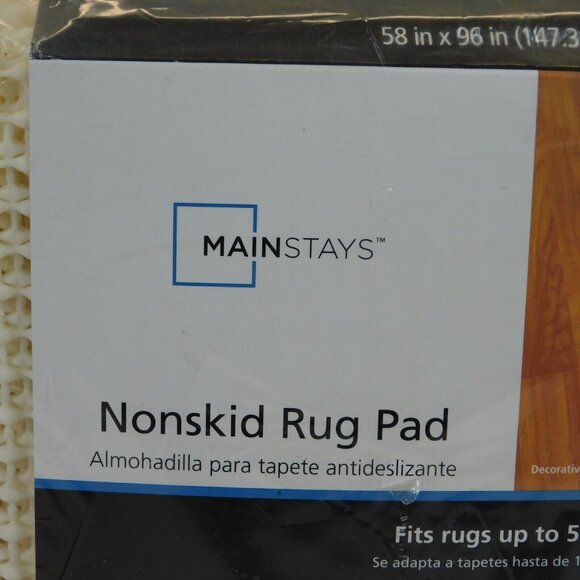 Mainstays Nonskid Rug Pad Fits Rugs Up To 5 ft x 8 ft Cut to Fit New in Package - Picture 2 of 8